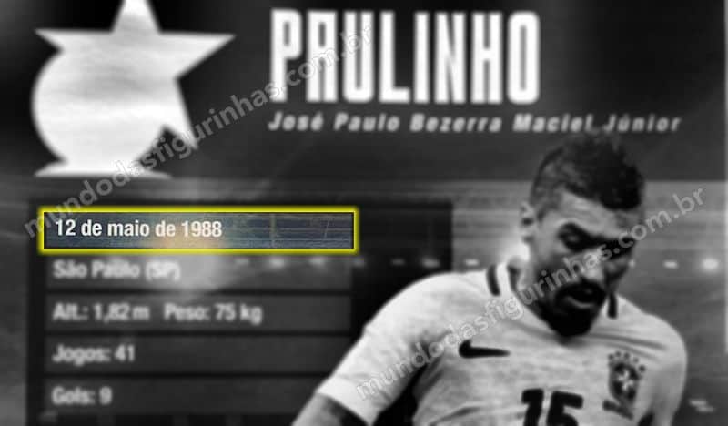 A data de nascimento do Paulinho no álbum está errada.