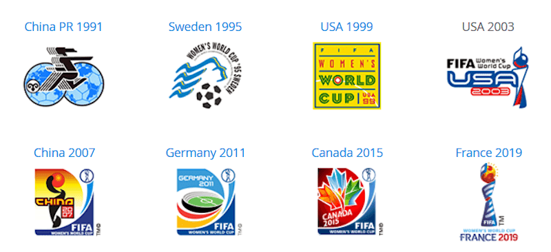 Logotipos de todos os torneios.