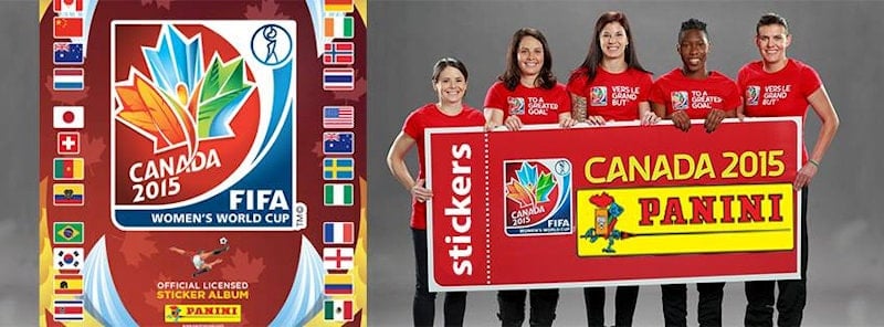 Jogadoras da seleção do Canadá em campanha de lançamento do álbum.
