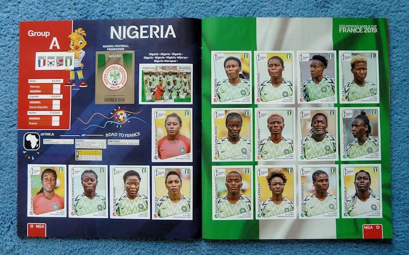 Figura 32 – Páginas 12 e 13, a seleção da Nigéria