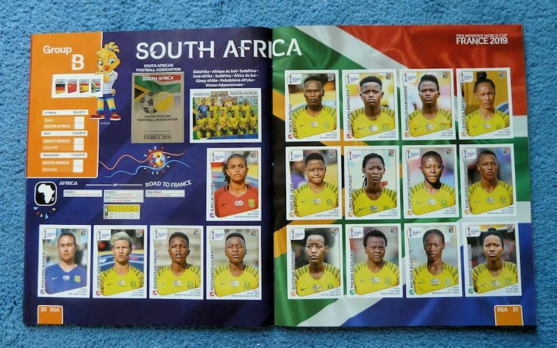 Figura 37 – Páginas 20 e 21, a seleção da África do Sul