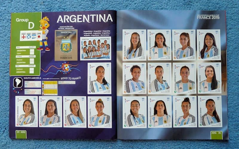 Figura 44 – Páginas 34 e 35, a seleção da Argentina