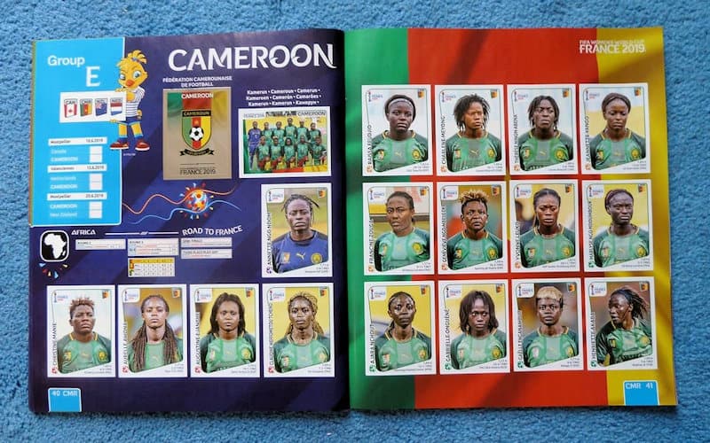 Figura 47 – Páginas 40 e 41, a seleção de Camarões