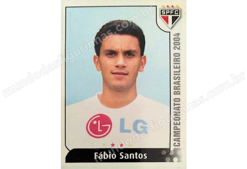 Figurinha do Fábio Santos em 2004.