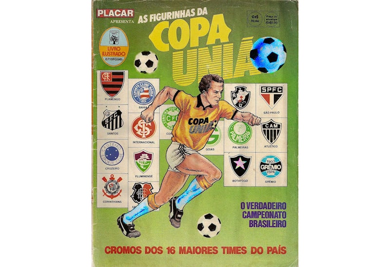 Capa do álbum da Copa União 87