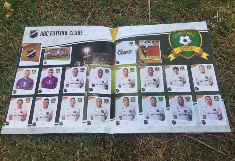 Páginas 6 e 7 do álbum da Série C, ABC Futebol Clube-RN.