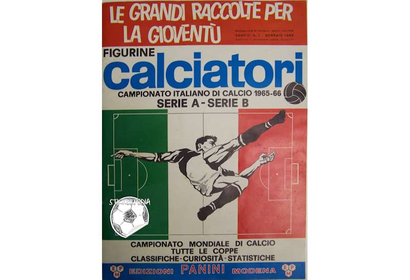 Portada del álbum del Campeonato Italiano de 1965-66.