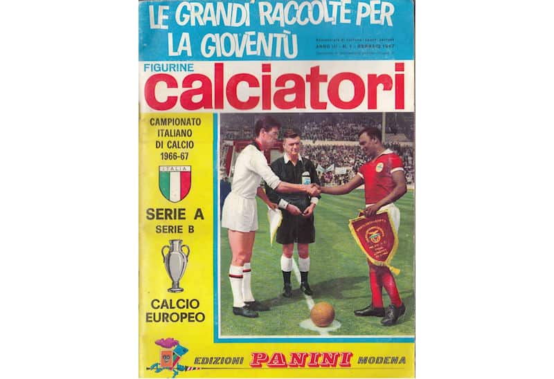 Portada del álbum Calciatori de 1966-67.