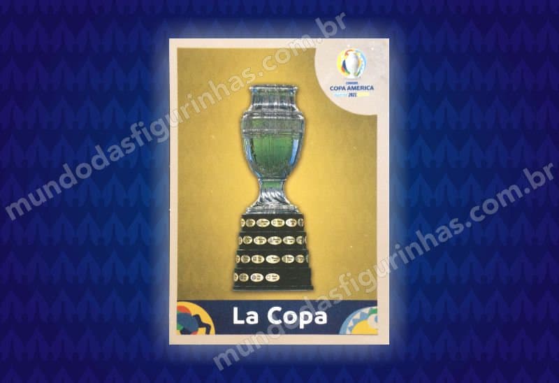 Figurita 398: el trofeo de la Copa América.