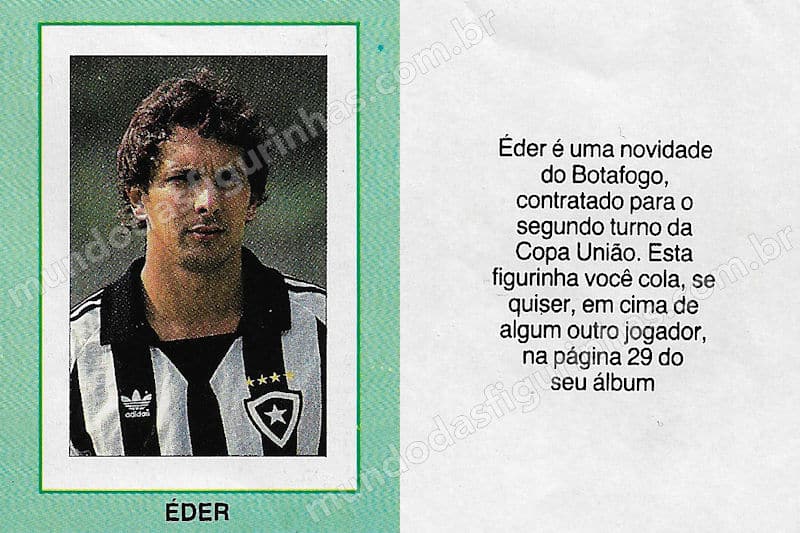 Nova figurinha com o jogador Éder Aleixo, do Botafogo.