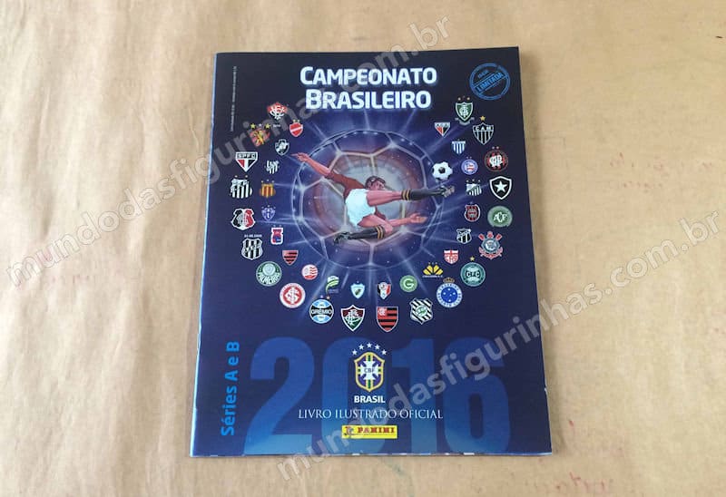 Álbum do Campeonato Brasileiro 2016 edição metalizada.