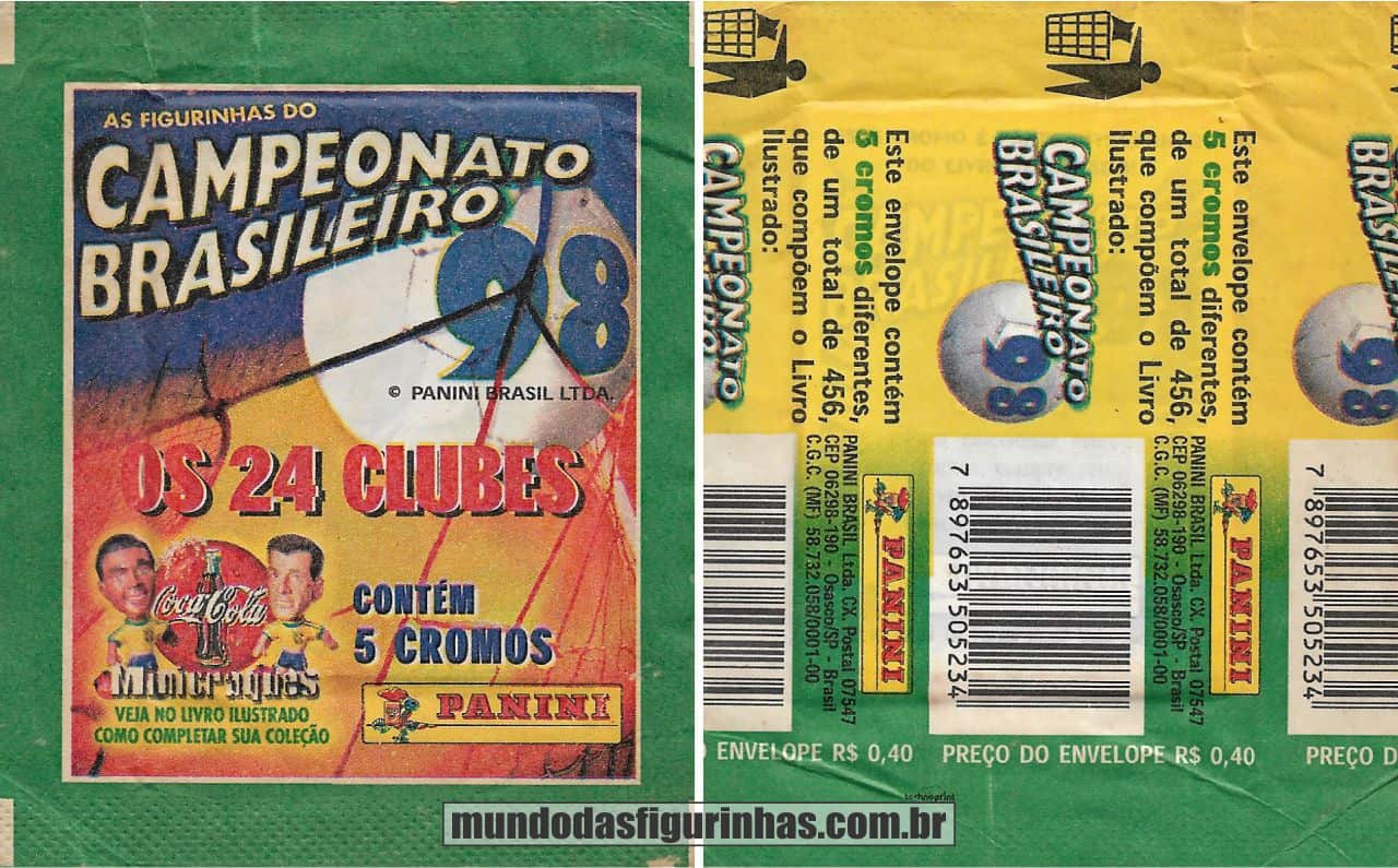 Pacotinho do álbum do Campeonato Brasileiro 1991.