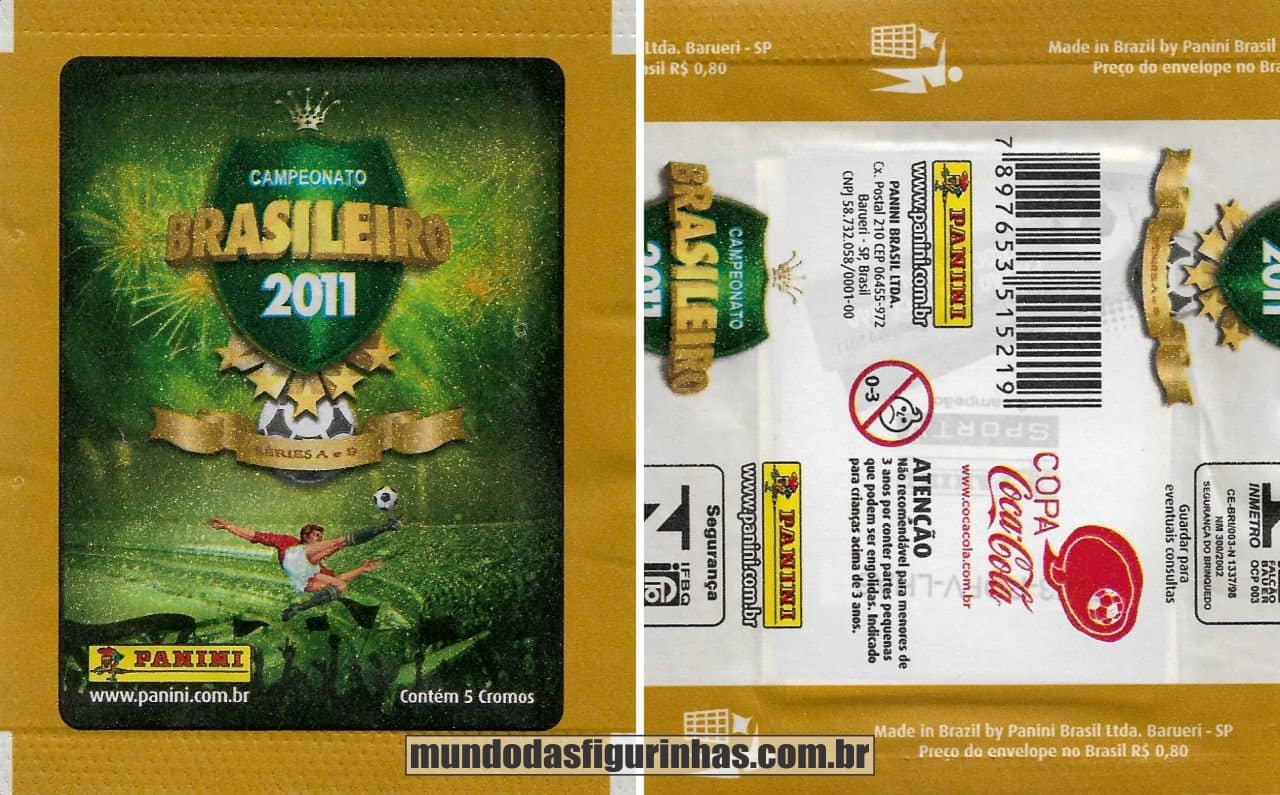 Pacotinho do álbum do Campeonato Brasileiro 2011.