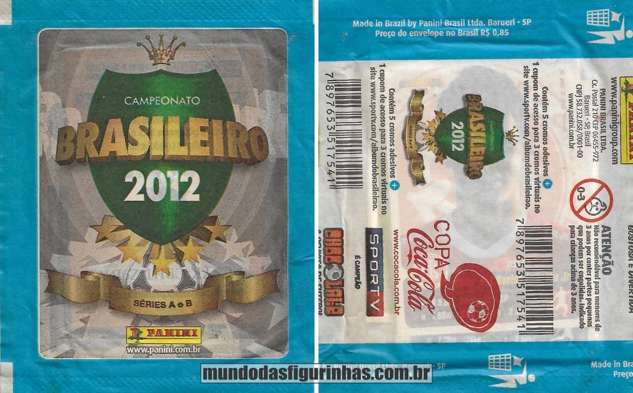 Pacotinho do álbum do Campeonato Brasileiro 2012.