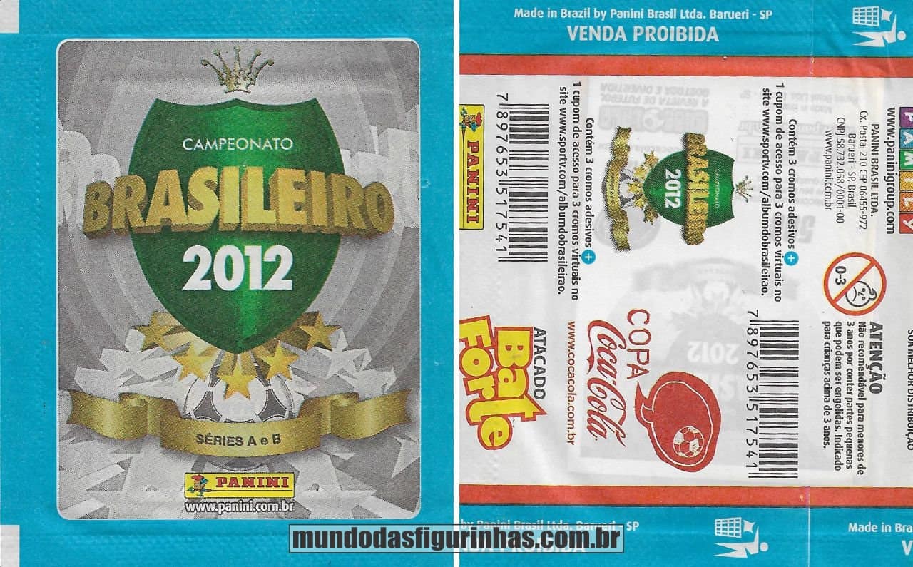 Pacotinho do álbum do Campeonato Brasileiro 2012 – edição cortesia.